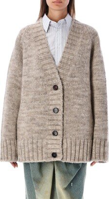 V-Neck Buttoned Cardigan-AM