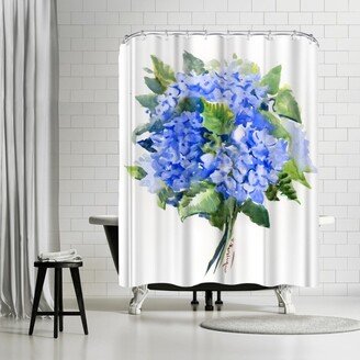 71 x 74 Shower Curtain, Hydrangea Flowers 4 by Suren Nersisyan