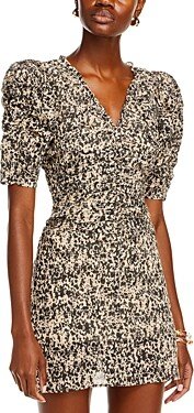 Gia Printed Cotton Mini Dress