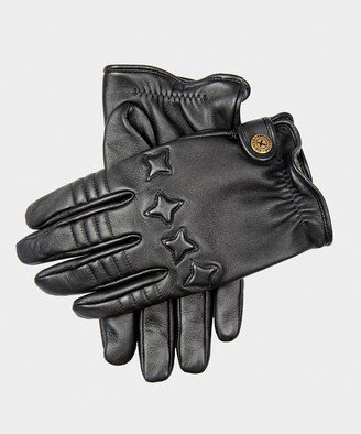 Dents Gloves Dents Bikers Style Leather Driving Glove in Black