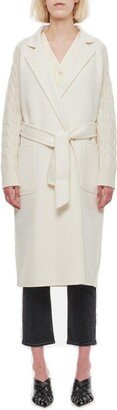 Belted Long-Sleeved Coat-AB