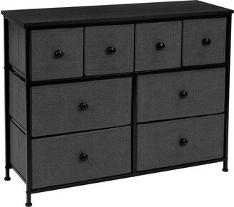 Drawer Fabric Dresser for Bedroom Home and Office Black