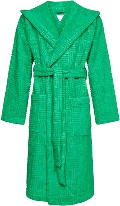 Belted Long-Sleeved Bath Robe-AA