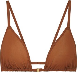 Jelly Sheer Triangle Bralette | Copper