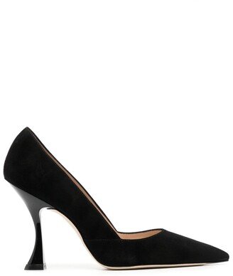 100mm Suede Heeled Pumps