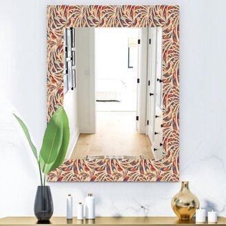 Designart 'Ethnic Pattern' Bohemian and Eclectic Mirror - Vanity Printed Mirror