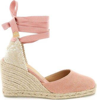 Round Toe Tie-Fastened Espadrilles-AB