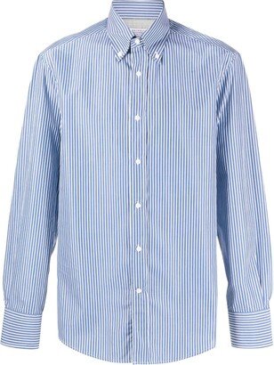 Stripe-Print Cotton Shirt