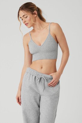 Delight Bralette Bra in Athletic Heather Grey, Size: Medium