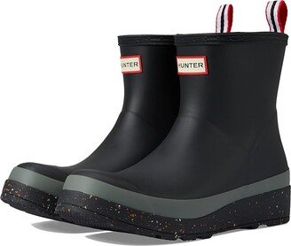 Play Short Speckle Sole Wellington Boots (Black/Urban Grey) Women's Shoes