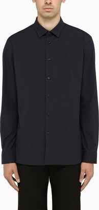 Navy stretch cotton shirt