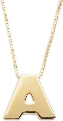 Saks Fifth Avenue Made in Italy Saks Fifth Avenue Women's Initial 14K Yellow Gold Necklace