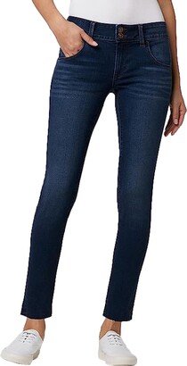 Women's Collin Mid Rise Skinny Jean with Back Flap Pockets-AA