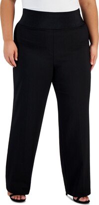 Size Pull-On Wide-Leg Pants