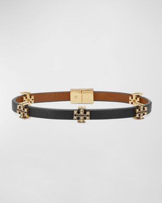 Eleanor Pave Leather Bracelet