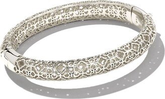 Abbie Bangle Bracelet in Silver-Plated Brass