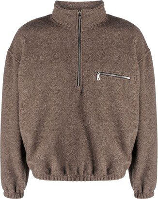 Rier High-Neck Zip-Up Jumper