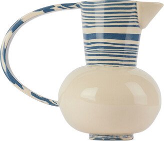 Henry Holland Studio SSENSE Exclusive Blue & White Stripe Water Jug