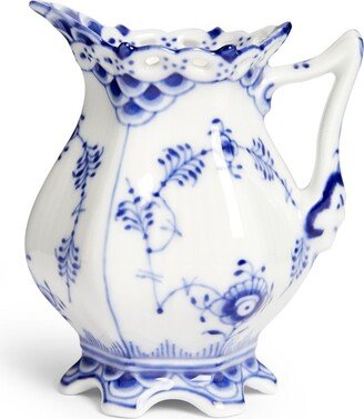 Blue Fluted Full Lace Jug