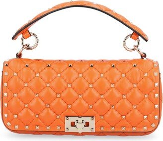 Garavani Rockstud Spike Foldover Top Shoulder Bag-AD