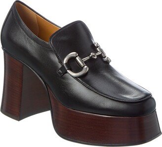 Horsebit Leather Platform Loafer