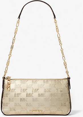 Empire Medium Patent Chain-Link Pochette