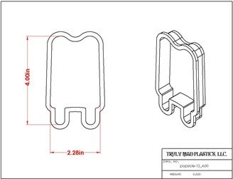 Fast Shipping Popsicle 13 Cookie Cutter, Summer Cutter