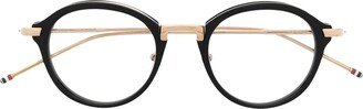 Tbx A - Black / Gold Rx Glasses