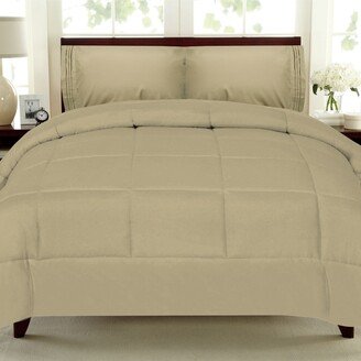 Closeout! Solid Color Box Stitch Down Alternative Full Comforter