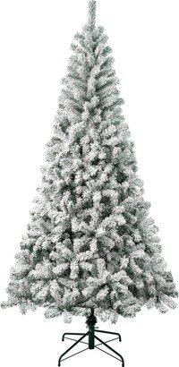 National Tree Company First Traditions 7.5' Acacia Flocked Tree