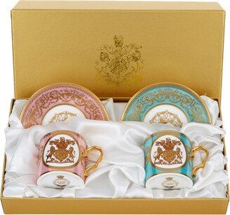 Lustre Coffee Cup & Saucer (Set Of 2)