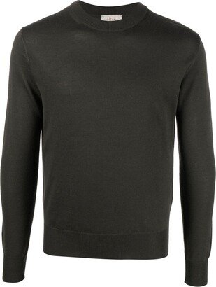 Long-Sleeved Fine-Knit Jumper