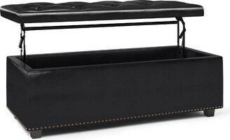 Rectangular Springfield Lift Top Storage Ottoman - WyndenHall