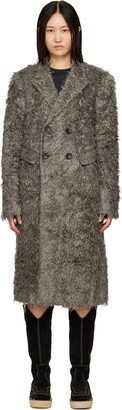 Gray Naomi Fur Long Coat