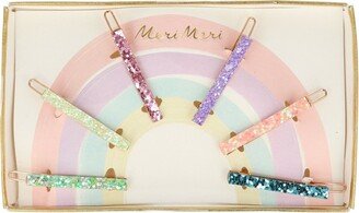 Glitter Rainbow Hair Clips (Pack of 6)