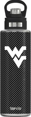 West Virginia Mountaineers Carbon Fiber Wide Mouth Water Bottle - 40oz
