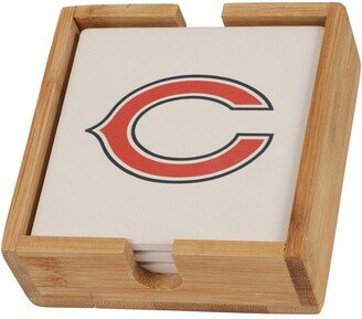 Memory Company Chicago Bears Four-Pack Team Logo Square Coaster Set