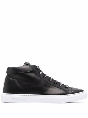 Logo-Lace High-Top Sneakers