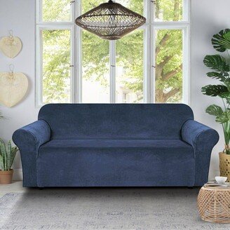 Sofa Slipcover Couch Covers, Ultra Soft Thick Stretch Velvet Fabric Sofa Slipcover 3-Seater Couch Covers