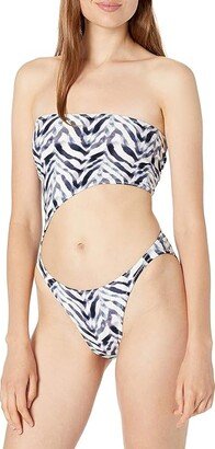 Women's Standard One Piece Swimsuit (Chevron Zebra) Women's Swimsuits One Piece