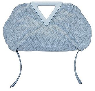 Nylon Triangle Handle Pouch in Baby Blue