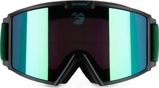 Green Snow Goggles