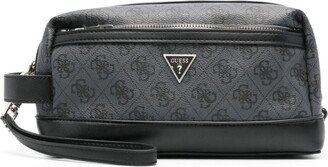 GUESS USA Vezzola logo-plaque wash bag