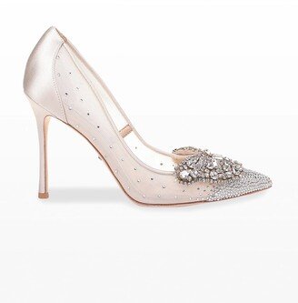 Quintana Mesh Embellished High-Heel Pumps