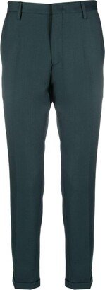 Tapered-Leg Wool Trousers-AM