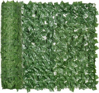 118 x 39 Artificial Ivy Privacy Fence, Wall Screen Faux Greenery, Leaves Decoration for Outdoor Garden, Backyard, Balcony, Patio, Green