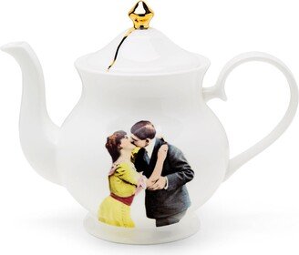 Melody Rose London Kissing Couple Bone China Teapot