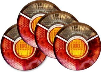 Car Tail Light Coasters - Set Of 4