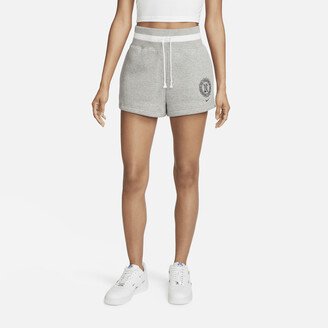 Women's Sportswear Phoenix Fleece Heritage High-Waisted Shorts in Grey-AA