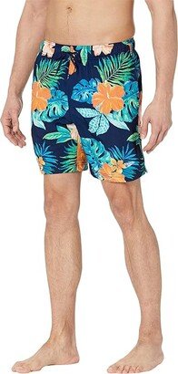 Printed Volley 18 (Peacoat) Men's Swimwear